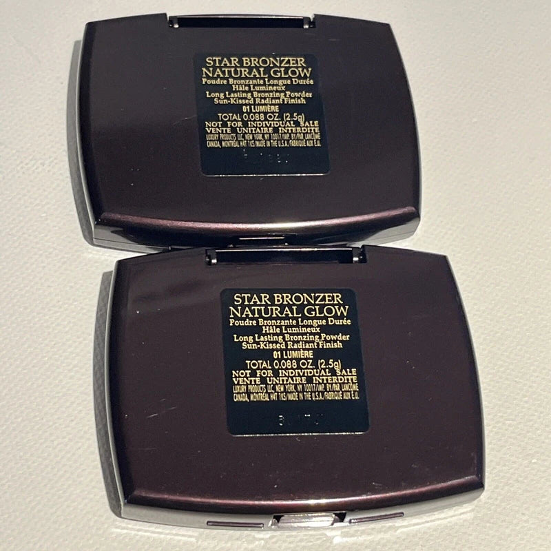 Lancôme Lot of 2, Lancome Star Bronzer Natural Glow 01 Lumiere 2.5g each