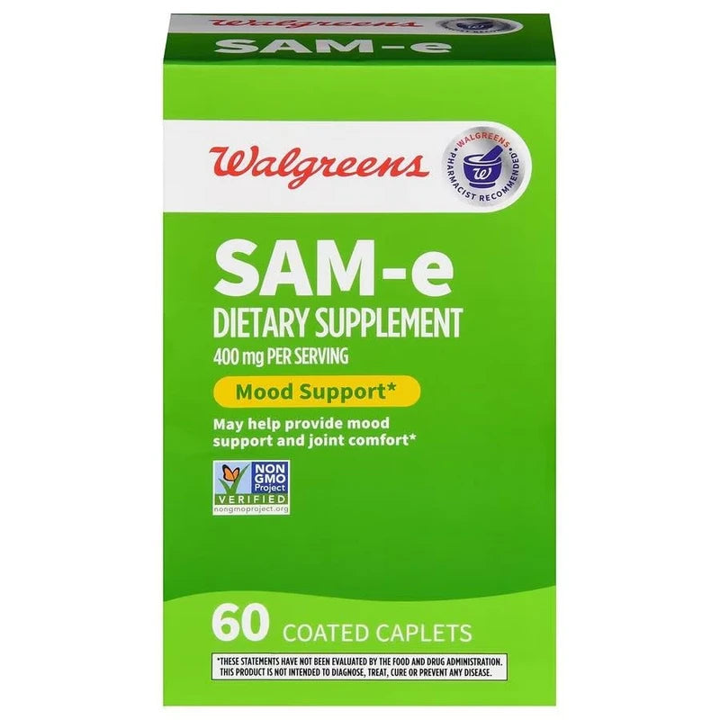 Walgreens SAM-e 400 mg 60 Coated Caplets