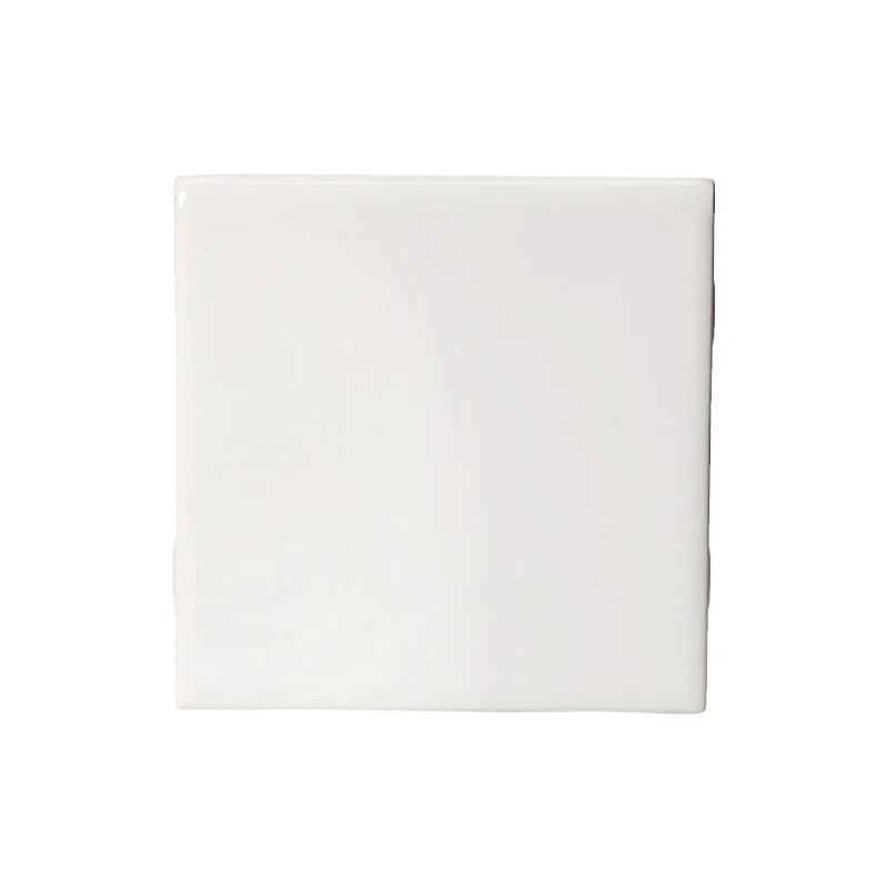 Daltile Semi Gloss 4-1/4 in. x 4-1/4 in. White Ceramic Bullnose Wall Tile