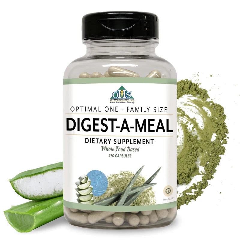 Optimal Health Systems Digest-A-Meal Gut Health | Bloating, Acid Reflux, & Indigestion Relief | Digestion Supplement