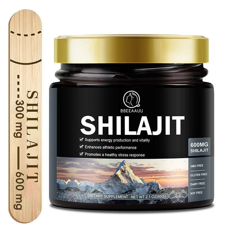 Bbeeaauu 5 Bottles Himalayan Pure 100% Shilajit, Soft Resin, Organic, Extremely Potent,
