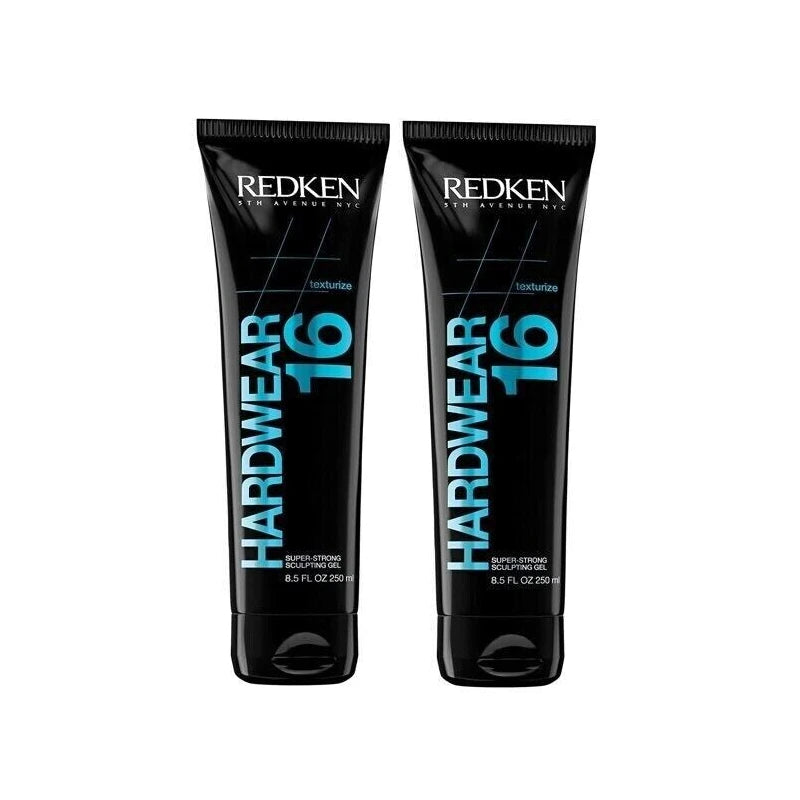 REDKEN Hardwear 16 Super Strong Sculpting Gel 8.5 oz 250ml. PACK OF TWO~NEW