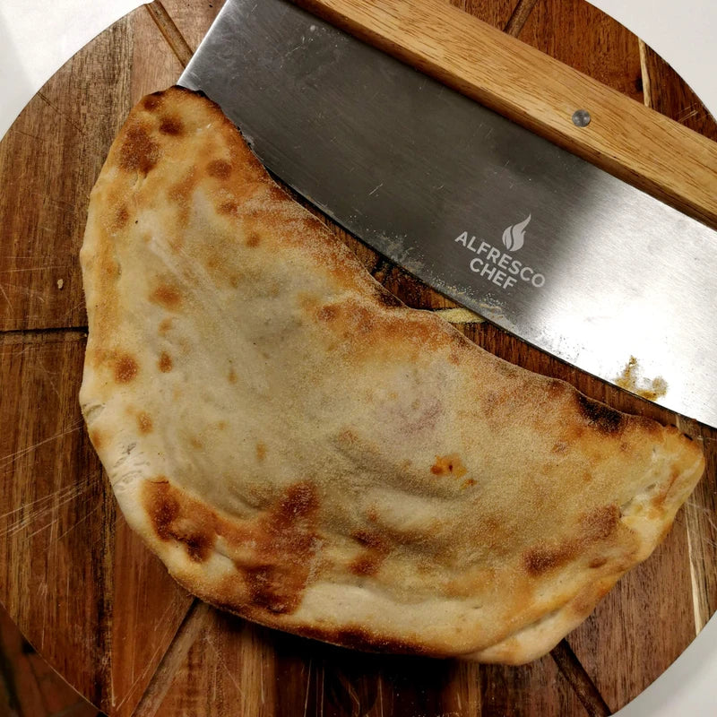 Alfresco Chef Large Calzone Press/Pizza Dough Mould Calzone & Pasty Maker/Plastic - 28cm / Kitchen Accessory & Cooking Tool