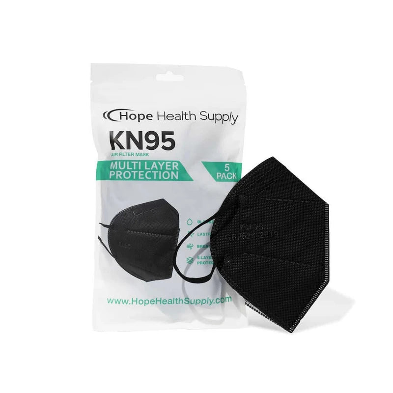 hope health KN95 Face Mask Respirator 3 packs of 5-Ply Protective-BLA