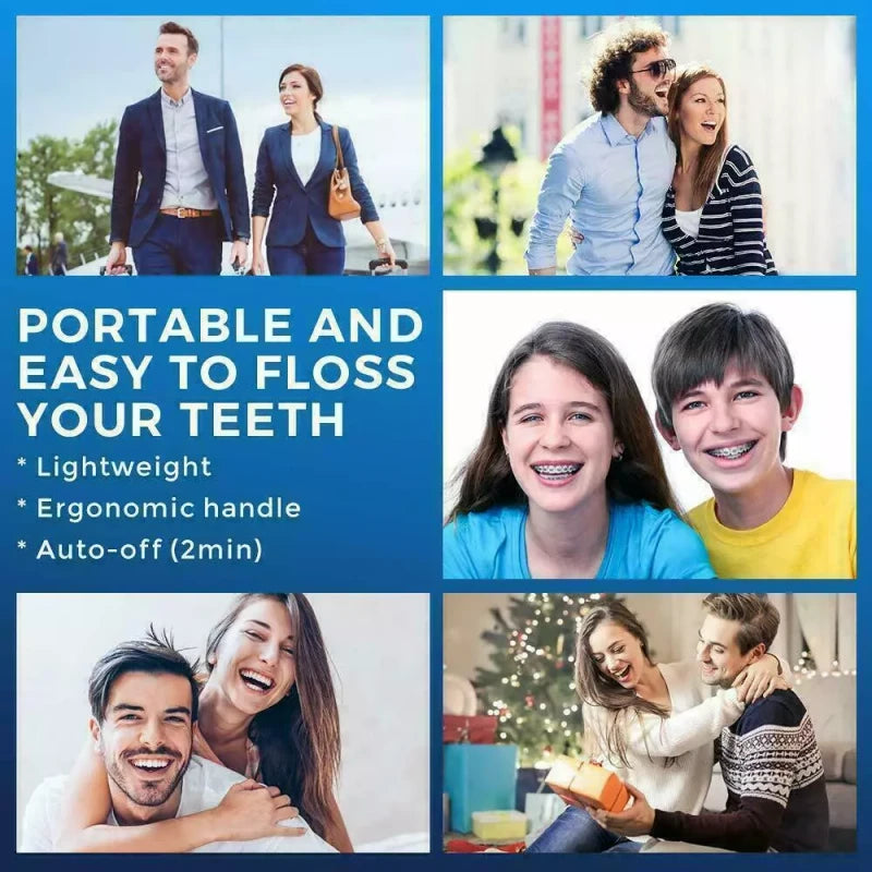 Oral-B Oral B Cordless Water Flosser Dental Oral Irrigator Teeth Cleaner Floss 5 Tip - DIY Version White-5 Nozzles