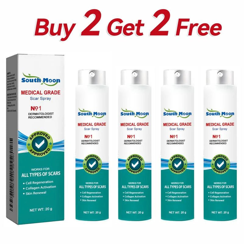 South Moon (Buy 1 Get 1 Free)South Moon Scar Care Spray Fades Scare pregnancy Smoothing Skin Care Spray Medical Grade Scar Spray - Specification: Buy 2 Get 2 Free