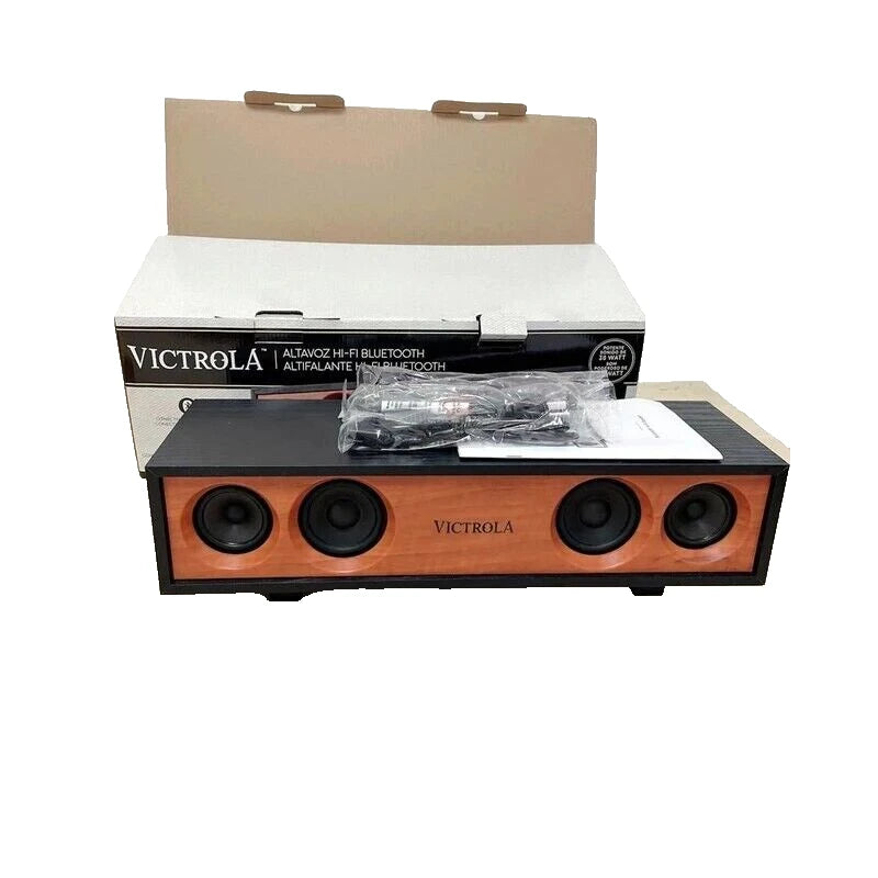 Victrola VS-130-WHT Bluetooth Hi-Fi 30-Watt Speaker with Glossy Piano Finish