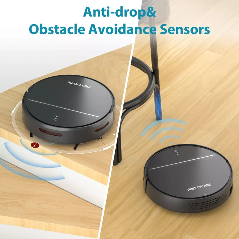 PrettyCare Robot Vacuum Cleaner Model C1 with 2800Pa Featured Carpet Boost - NEW