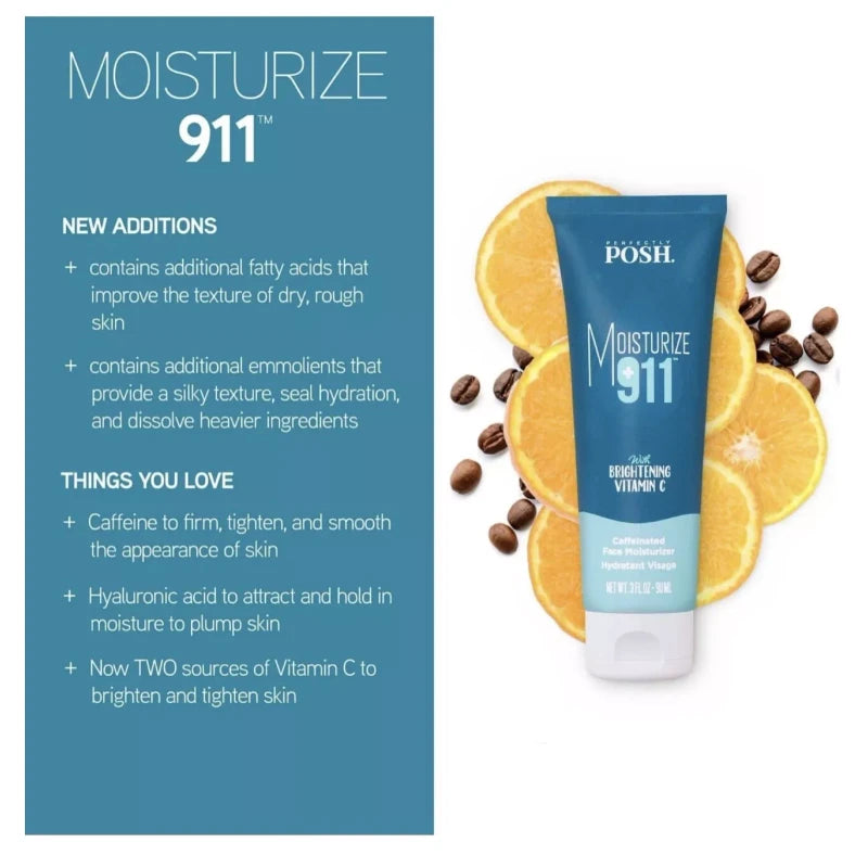 Perfectly Posh 4 Perfectly Posh Moisturizer 911 Caffeinated Face Lotion New/Sealed