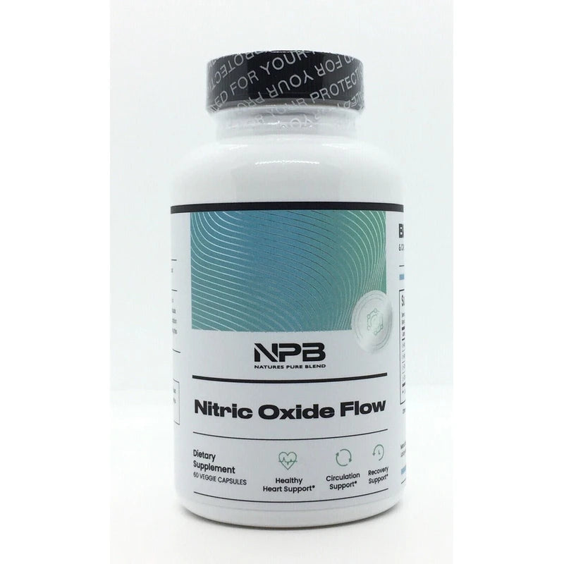 Pure Blend Natures Pure Blend Nitric Oxide Flow Dietary Supplement 60 Capsules New