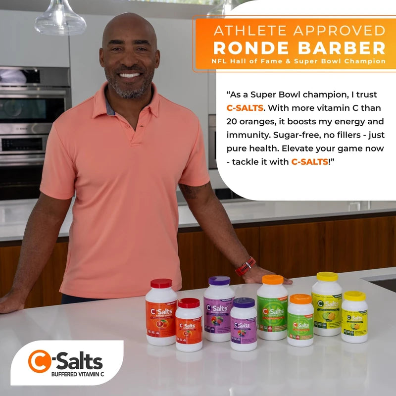 C-Salts C-Salts Original Vitamin C Powder Supplement - 100% Pure High Dose Buffered Vitamin C Powder for Immune Support - Sugar-Free Powdered Drink Ascorbate, Organic, Stomach-Friendly, Original 26oz