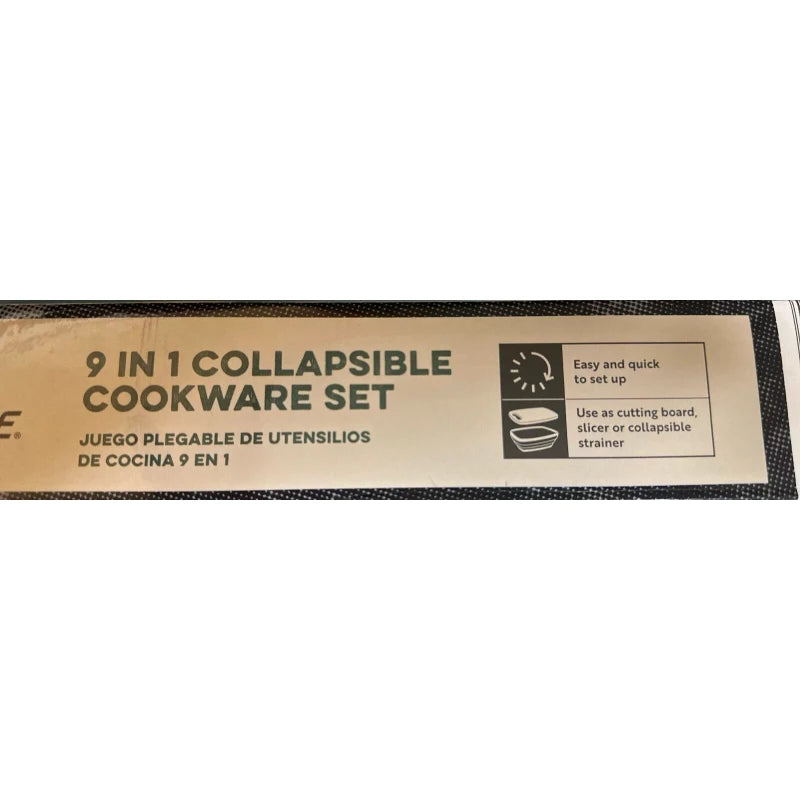 Adventuridge Adventureridge 9 in 1 Collapsible Cookware Set