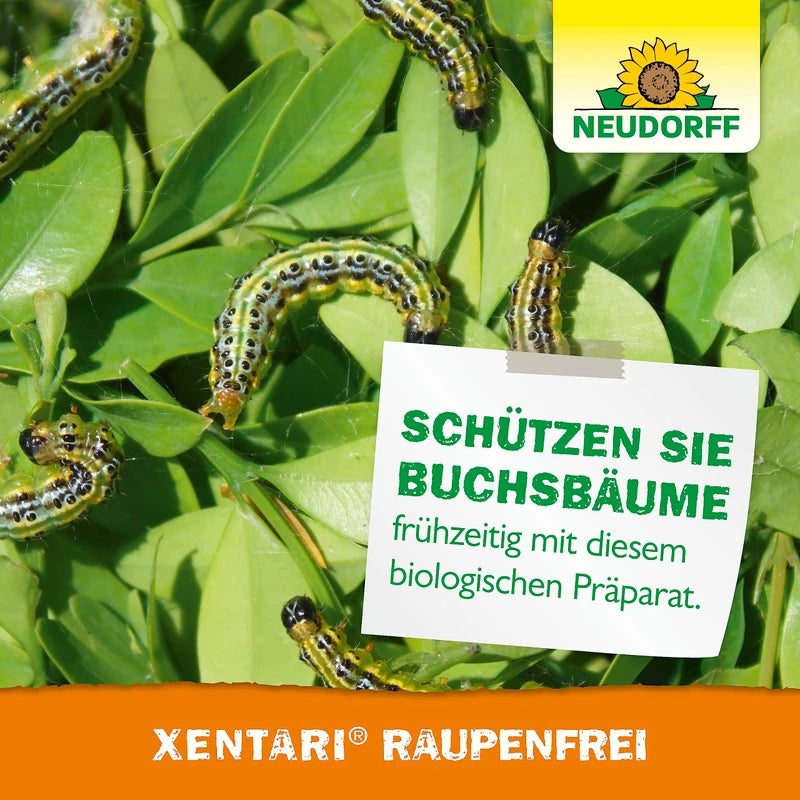 Neudorff Caterpillar-Free Xentari, 25g, Prevents Box tree Moths on Box Trees, Single, 40 x 30 x 30 cm