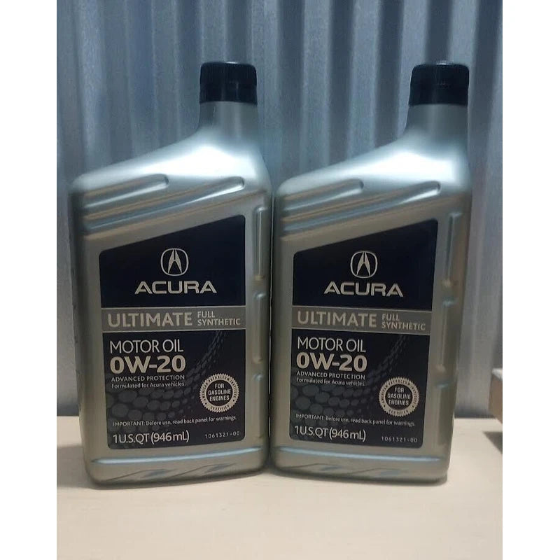 Acura Genuine OEM Acura Ultimate Full Synthetic Motor Oil OW-20 / 1 quart 2 pack