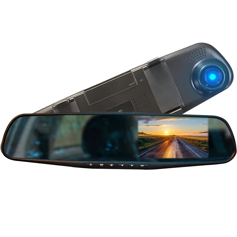 CamHandy Car Dash Cam - 24/7 Security Car Camera, Motion Detection, Night Vision, Built-in Microphone, 1080P HD Dash Camera for Cars, Size 30.2cm x 8.2cm x 4cm