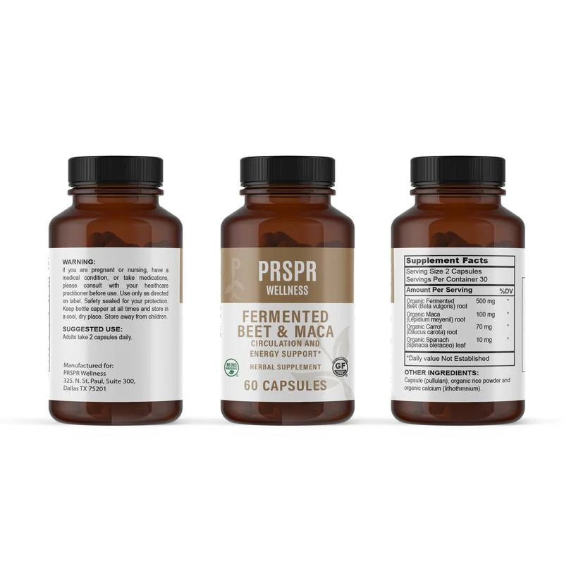 Fermented Beet and Maca 60 capsules - Specification: Default