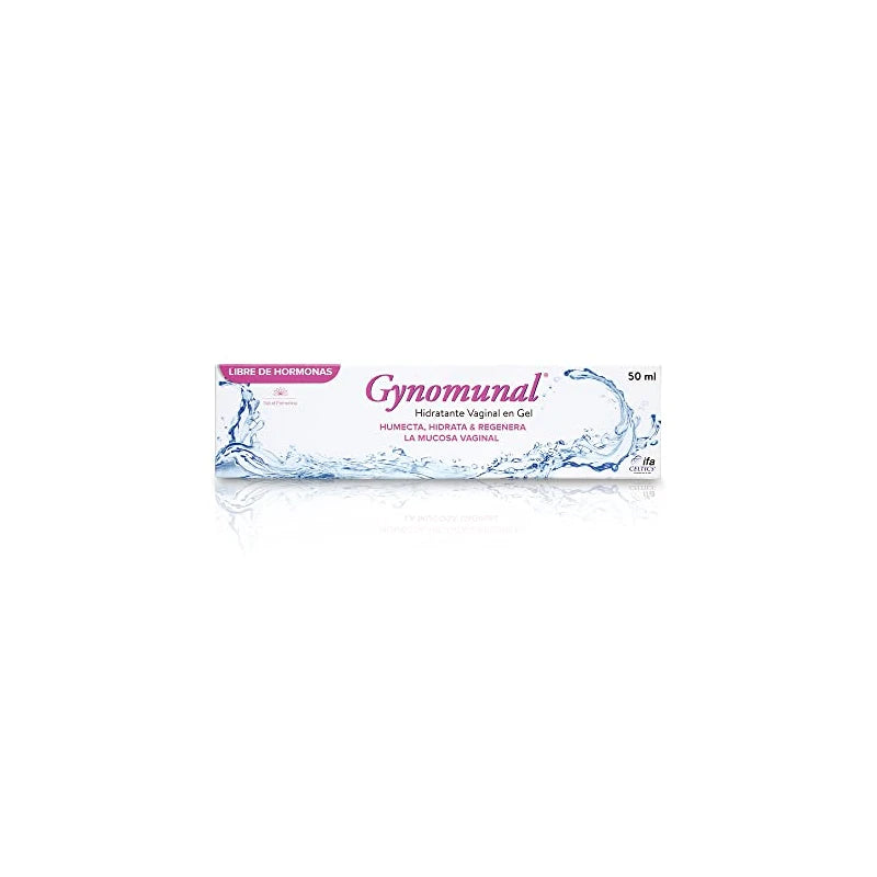 Gynomunal Gel Para Resequedad Vaginal - Tubo con 50 ml de gel con aplicador de 2.5 ml.