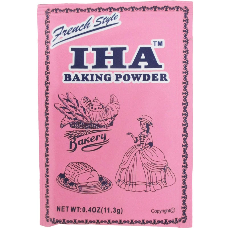 Iha French Style Baking Powder (Sodium Bicarbonate) Pack of 8