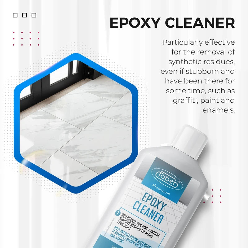 Epoxy Remover - Epoxy Resin Haze Remover and Cement Grout Cleaner to Renew Refresh & Restore Natural Shine of Porcelain Ceramic Tile Floor. Clean Paint Film and Stains - Heavy Duty Alkaline Compound
