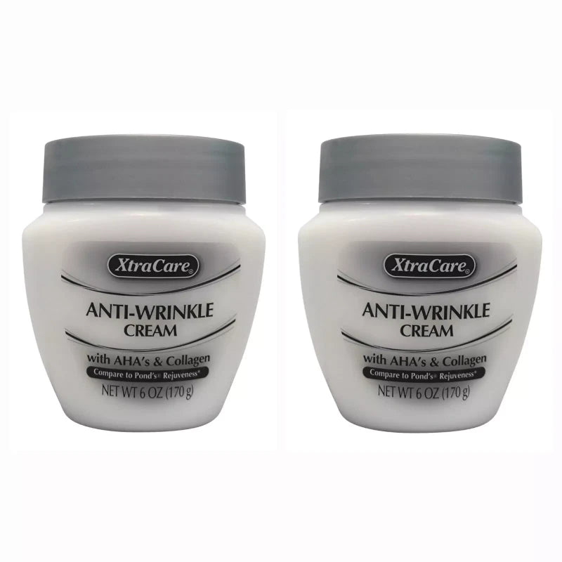 XtraCare 2 PACKS Of XtraCare Collagen Anti-Wrinkle Cream, 6 oz.
