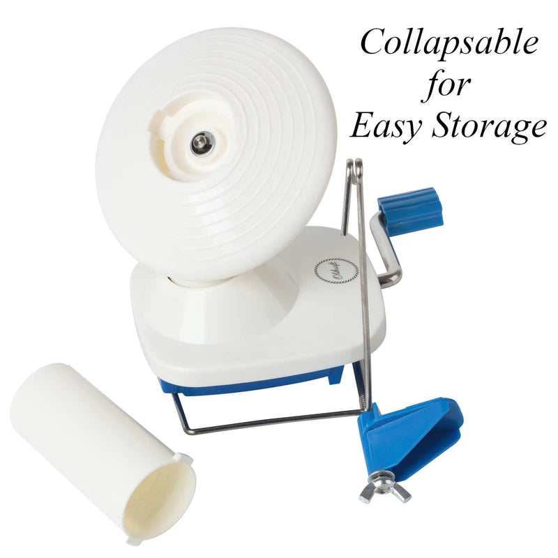 Yarn Winder - Hand-Operated Yarn Ball Winder & Spinner with Metal Handle, Table Clamp for 1 3/4" Surfaces - Perfect Crochet Tools, Create Yarn Cakes up to 4oz - Essential Yarn Roller for Crocheting