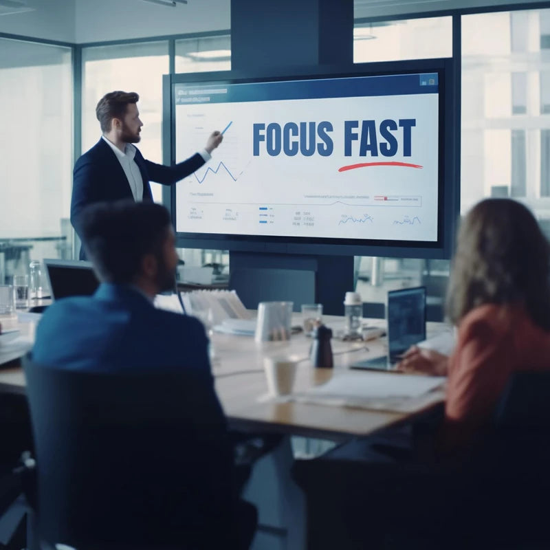 Focus Fast Clear Brain Nootropic Supplement, 40 Count, for Men & Women - Focus Pills for Concentration, Brain Booster & Memory Support – Vitamins, Choline, Ginseng, Gingko & More