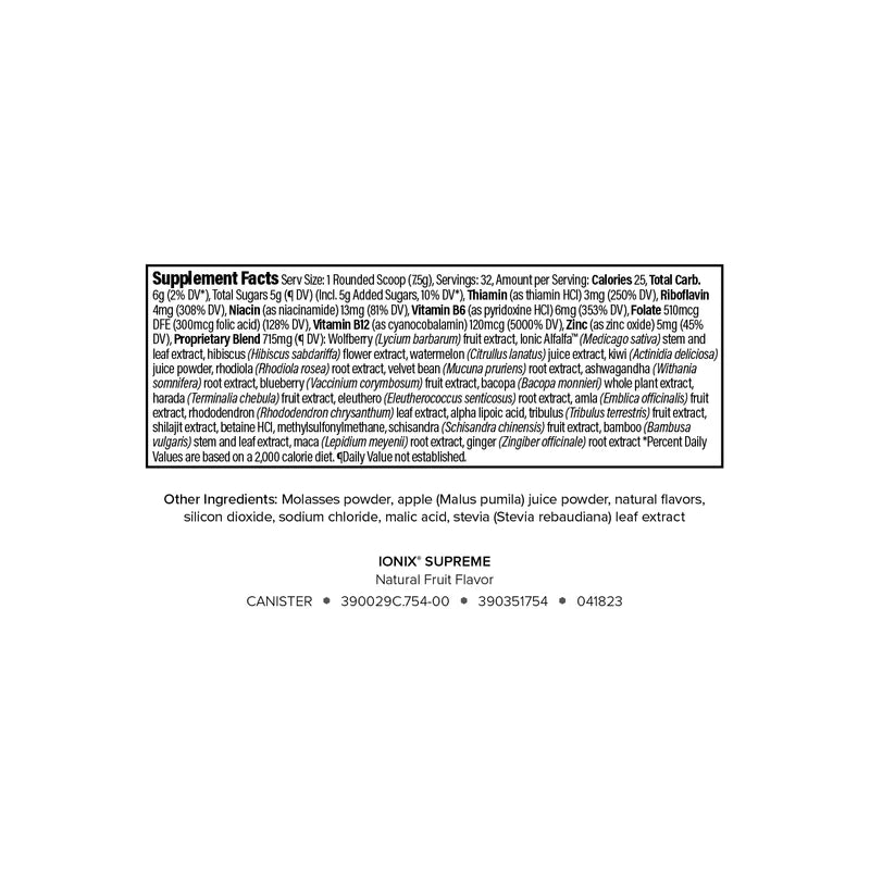 Isagenix Ionix Supreme Natural Fruit Flavor Exp 06/27