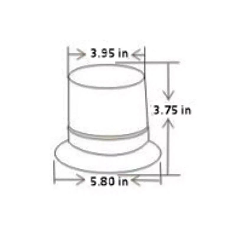 ESAFETY LIGHTS LLC B2L120 110V 120V CLEAR LED NON-FLASHING STEADY-ON WARNING LIGHT MEDIUM BEACON