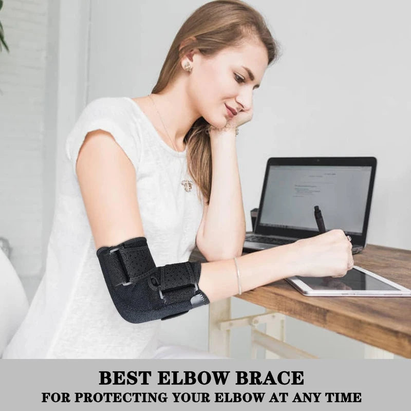 Reamphy Reamphy Elbow Brace,Comfortable Night Elbow Sleep Support,Elbow Splint, Adjustable Stabilizer Splints, Cubital Tunnel Syndrome,Tendonitis,Ulnar Nerve,Tennis,Fits for Men and Women(Fits Most)