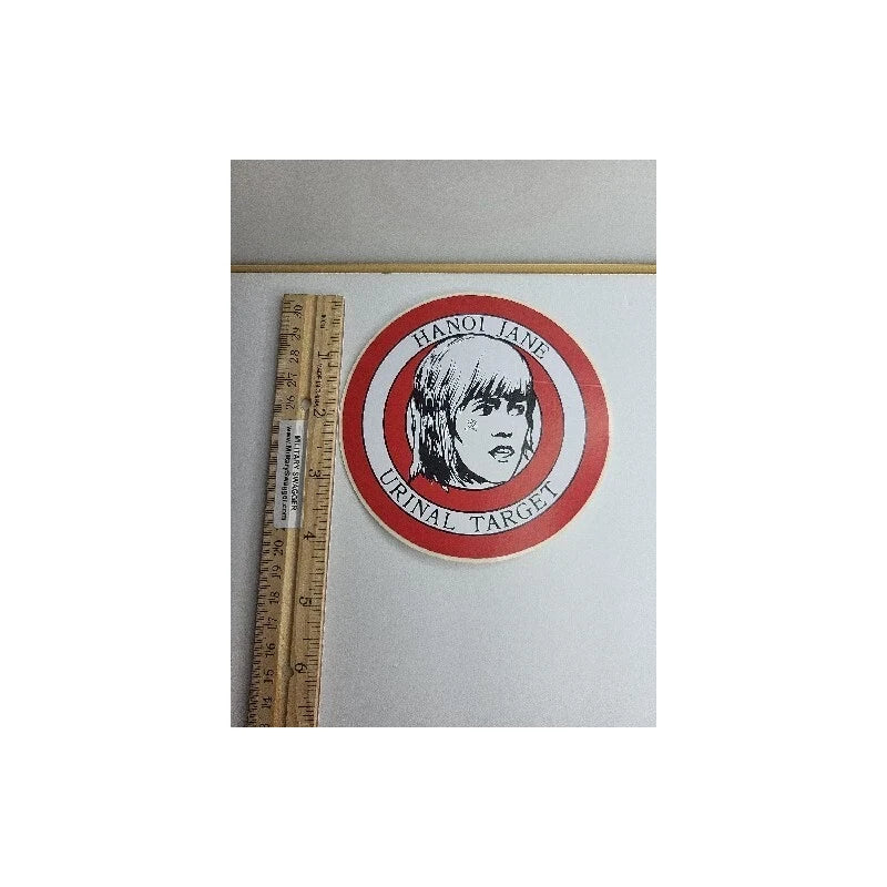 Hanoi Jane Fonda Urinal Target Vietnam War Veteran Vet Decal Sticker