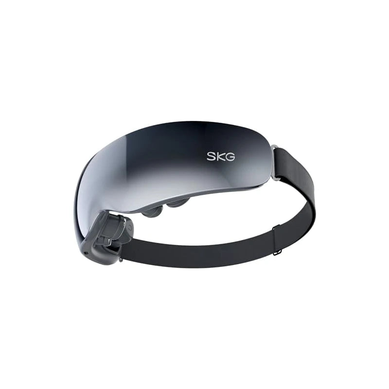 SKG Eye Massager with Heat, E7 Vibration Bluetooth Music Smart Heated Eye Massager for Migraines, Adaptive Temple Massage for Eye Relax, Improve Eye Circulation, Reduce Dry Eyes, Ideal Gift