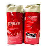 (Pack of 2) Kirkland Signature Dark Roast ESPRESSO BLEND Coffee Roasted By Starbucks 32 Oz. Bag