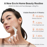 VRAIKO Iris Neck Face Massager, Pro Face Sculpting Tool with Charging Base, All-in-1 Facial Device for Skincare, Enhanced Absorption, and Home Facial Spa (Pearl White)