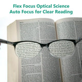 One Power Adjustable Auto Focus Reading Glasses +0.5 to +2.5  Unisex Presbyopia Readers
