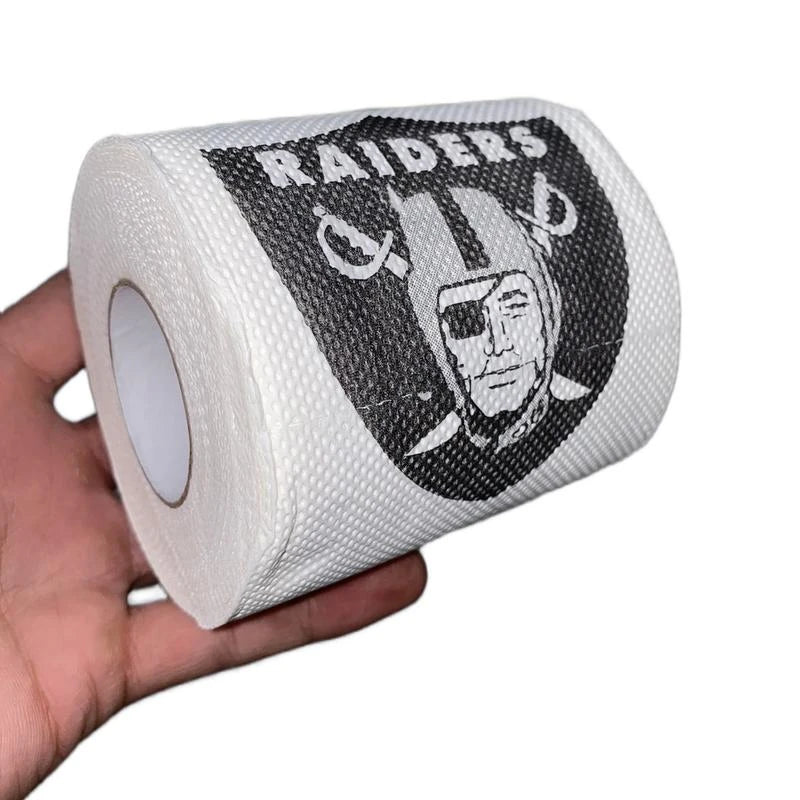 Las Vegas Raiders Toilet Paper Gift - Color: 1 Roll for 14.99$