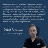 Watermans Menopause Shampoo & Conditioner , helps hair during menopause.