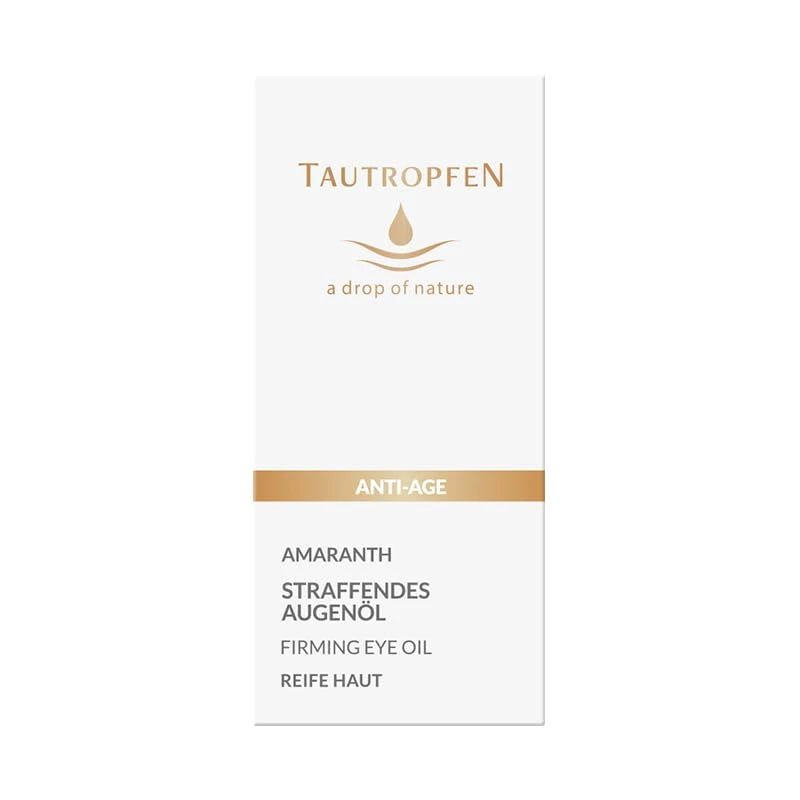 Organic Retinol Eye Oil (15 ml) - Intensive Moisture, Firming & Smoothing Radiant Eyes - Natural Regeneration & Anti-Ageing Effect - Delicate Texture, Quickly Absorbed - TAUTROPFEN Natural Cosmetics