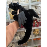 Jellycat Onyx Dragon Plush Toy Fun Soft Stuffed 50cm Valentine's Day Gift Black