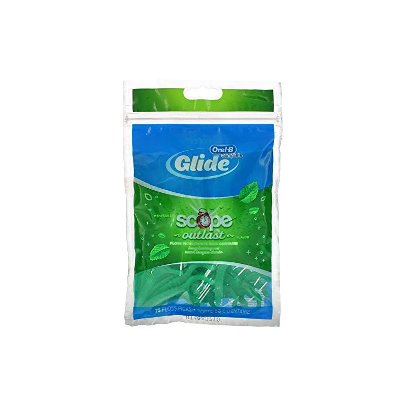Oral-B Glide Complete Plus Scope Outlast Floss Picks, 3 Picks/Packet, 72 Count - 216 Floss Picks Total