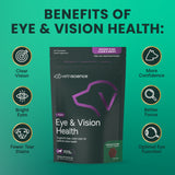 VETRISCIENCE Golden Years Clear and Bright Vision Support for Senior Dogs, Chicken Flavor, 60 Chews - Supports Cloudy and Teary Eyes and Ocular Blood Flow