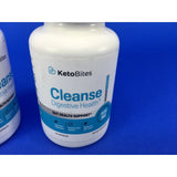 KetoBites Cleanse Digestive & Gut Health Support 500 MG 60 Capsules (Lot of 2)