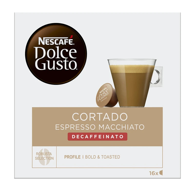 CafÃ© Descafeinado Cortado Dolce Gusto 16 Caps