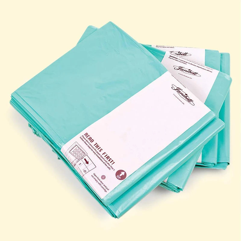 Collections Etc Akord Slim 2-Pack Liner Refill for Adult Incontinence Disposal System, Blue, 7-Gallon