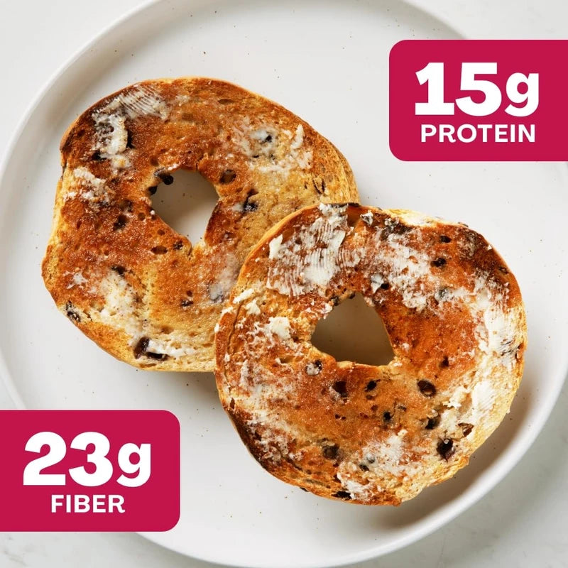 SOLA Low Carb & Keto Friendly Bagels, Blu-berry - 5g Net Carbs & 15g of Protein, No Added Sugar, Plant based, Low Calorie Bagels - 12 oz (4 Bagels/Pack) (Pack of 3)