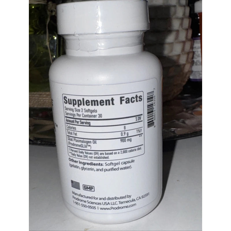 Prodrome Sciences - Glia Plasmalogens Protector - Brain & nerve support (60 Soft