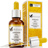 ORGANIC Argan Oil - 100% Pure/Unrefined/Extra-Virgin/Vegan - HAND-HARVESTED & COLD PRESSED in Morocco - Perfect for Skin/Hair/Nails/Face/Body - GMP-Certified/Dermatologist Approved