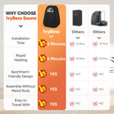 Single Person Sauna, Portable Steam Sauna Full Body for Home Spa, Sauna Tent with Steamer 2.6L 1000W Steam Generator, 90 Minute Timer, Chair, Remote Control Included(Black)