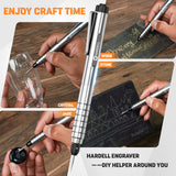 HARDELL Electric Engraving Pen, HARDELL Engraver Tool 37000RPM, USB Cordless Engraving Machine for Artists&DIYers, Portable DIY Rotary Engraver for Jewelry Wood Glass Stone Carving