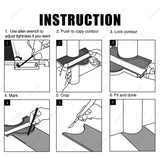 Christmas Gifts for Men Dad Husband, Stocking Stuffers, Upgraded Contour Gauge Profile Tool (10 Inch) with Lock, Irregular Shape Duplicator, Cool Gadgets for Men, Woodworking Tools for DIY Handyman