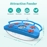 BirdDock Hummingbird Feeder Accessories, Plastic Hummingbird Feeder for Outdoors, Bird Feeder with 6 Feeding Ports, Ideal Gift for Hummingbird Lovers